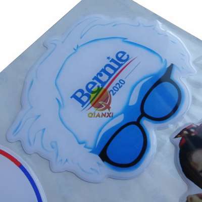 Custom PU Dome Badges Epoxy Resin Coating Name Badge