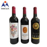 Custom Printing Adhesive Private Wine Bottle Labels Wine Label Stickers