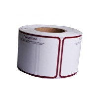 Customized self adhesive glossy paper shipping label roll printable