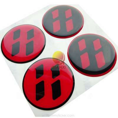 Custom printing adhesive crystal clear 3d decal Transparent polyurethane coated gel label Epoxy pu resin domed stickers for car