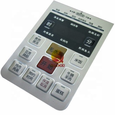 Custom Keypad Overlay Led Lexan Membrane Switch Control Panel Sticker