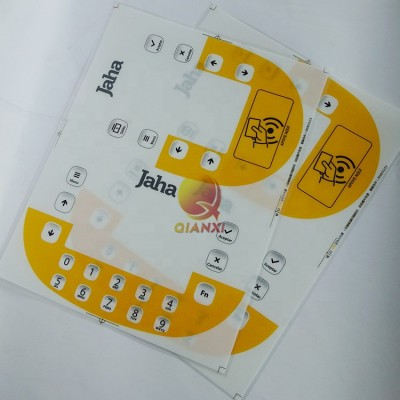 Printing Lexan Embossed Buttons Label Sticker