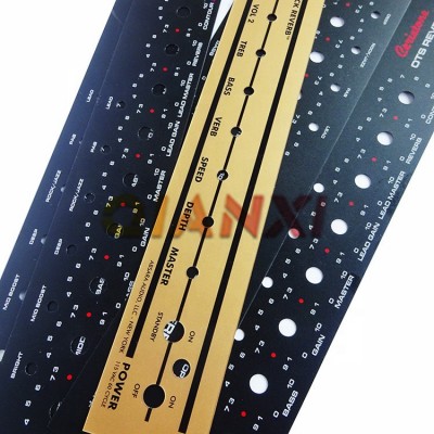 Custom reverse silkscreen printing Lexan membrane control front panel sticker Polycarbonate film label Graphic overlay