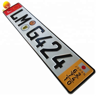 Custom Embossed License Plate aluminum sheet metal blank car number plate