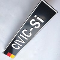 Personalized souvenir car decorative metal aluminum sign number license plate