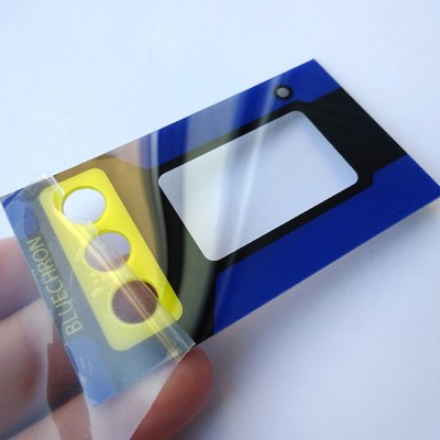 Waterproof custom design matte polycarbonate control label panel for equipment