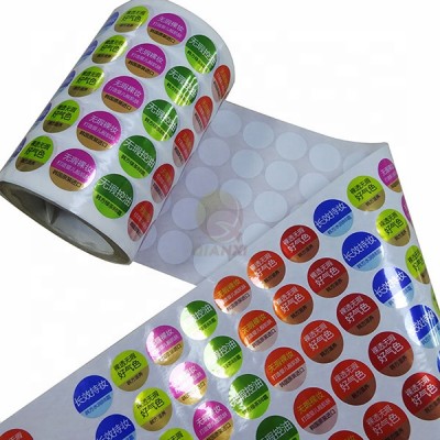 OEM Self-adhesive sticker roll label printing