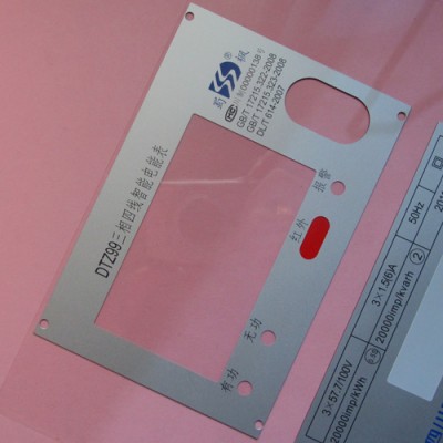 OEM printing PC membrane switch graphic overlay with window